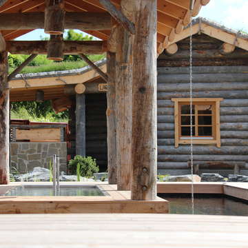Sauna und Abkühlbecken